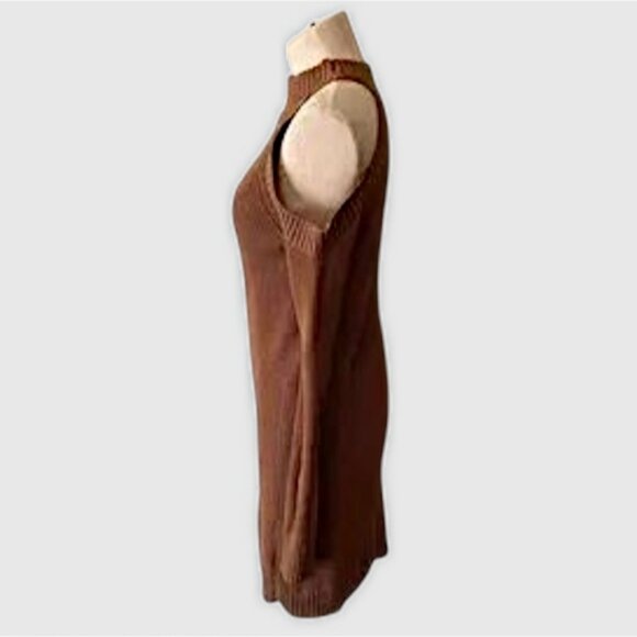 Abercrombie & Fitch Cotton Knit Cold Shoulder Dress - Picture 16 of 16